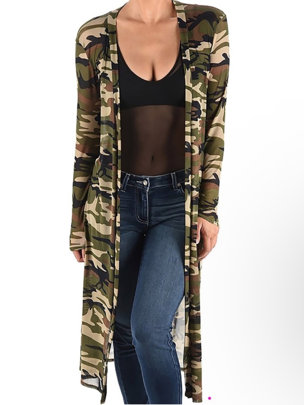 Objex camo mesh duster size 2X preloved